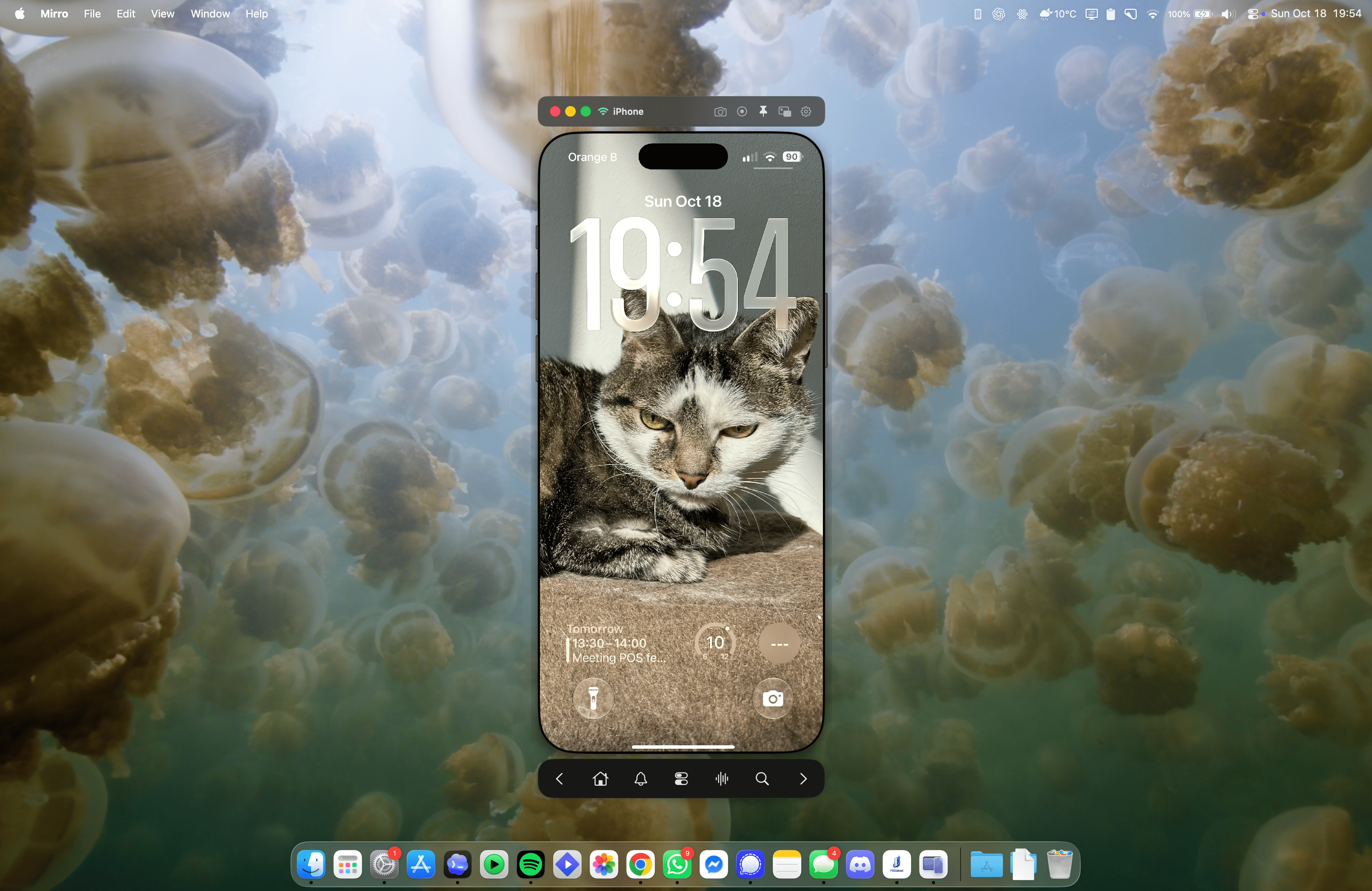 Features · main product screen