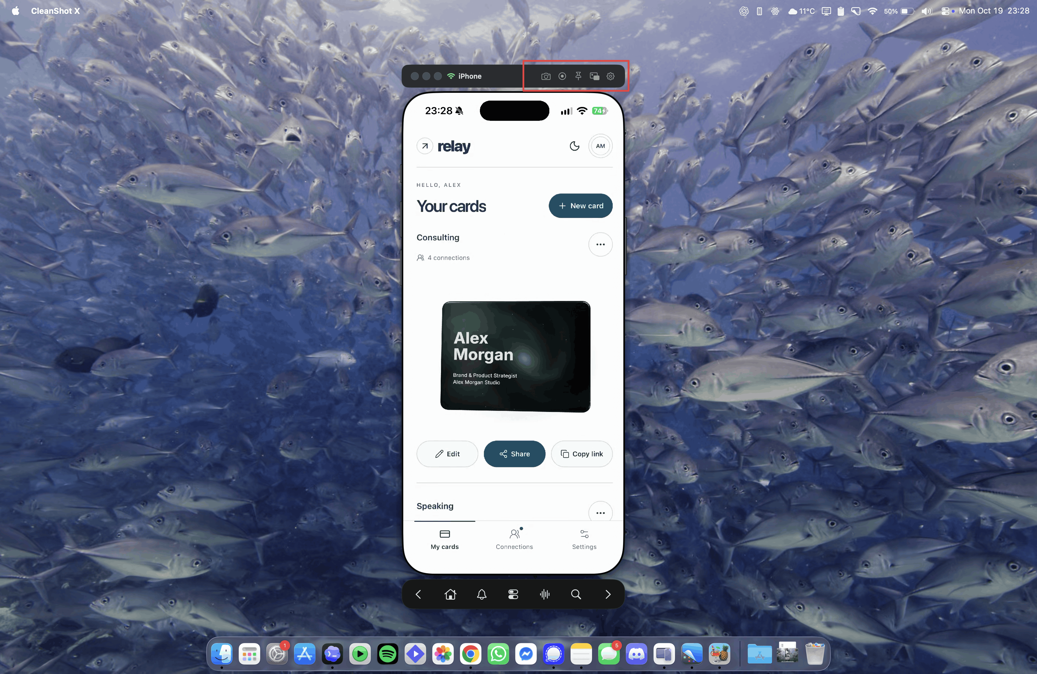 Features · screenshots and clipboard